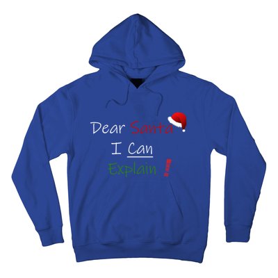 Dear Santa I Can Explain Cool Gift Hoodie