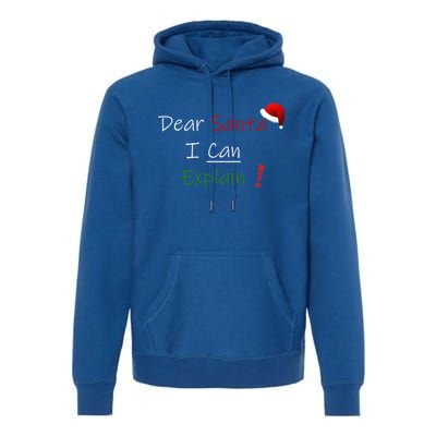 Dear Santa I Can Explain Cool Gift Premium Hoodie