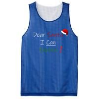 Dear Santa I Can Explain Cool Gift Mesh Reversible Basketball Jersey Tank