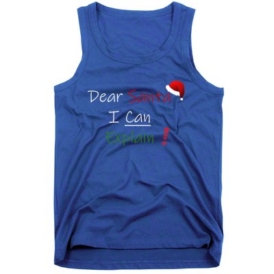 Dear Santa I Can Explain Cool Gift Tank Top