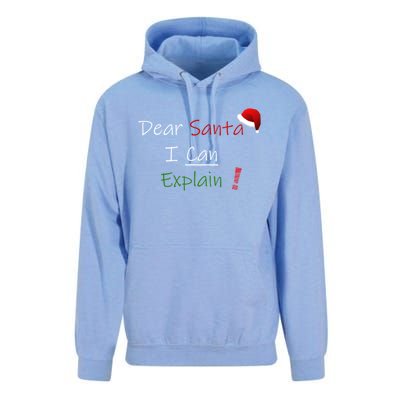 Dear Santa I Can Explain Cool Gift Unisex Surf Hoodie