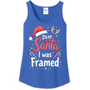 Dear Santa I Was Framed Christmas Meaningful Gift Ladies Essential Tank