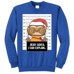 Dear Santa I Can Explain Sloth Criminal Christmas Funny Gift Sweatshirt