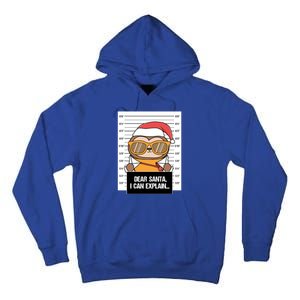 Dear Santa I Can Explain Sloth Criminal Christmas Funny Gift Tall Hoodie