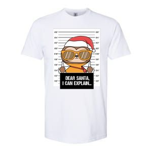 Dear Santa I Can Explain Sloth Criminal Christmas Funny Gift Softstyle CVC T-Shirt