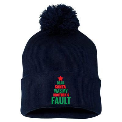 Dear Santa It Was My Brother S Fault Pom Pom 12in Knit Beanie