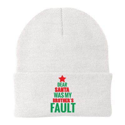 Dear Santa It Was My Brother S Fault Knit Cap Winter Beanie