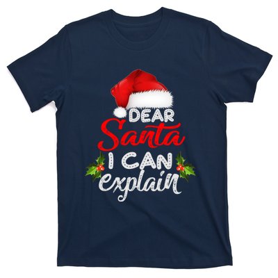 Dear Santa I Can Explain Ugly Christmas Xmas T-Shirt