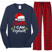 Dear Santa I Can Explain Ugly Christmas Xmas Long Sleeve Pajama Set