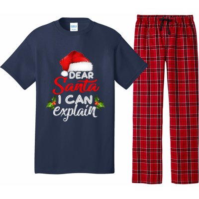 Dear Santa I Can Explain Ugly Christmas Xmas Pajama Set