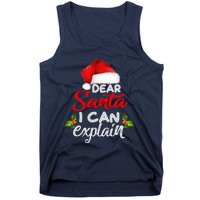 Dear Santa I Can Explain Ugly Christmas Xmas Tank Top