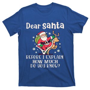 Dear Santa I Can Explain Funny Gift T-Shirt