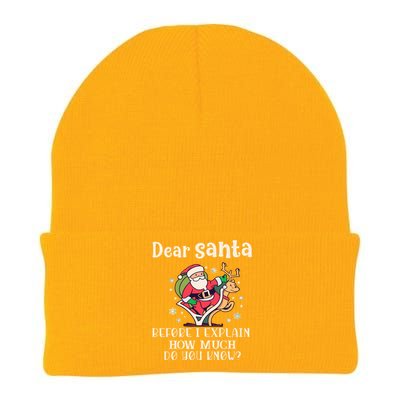 Dear Santa I Can Explain Gift Knit Cap Winter Beanie