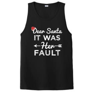 Dear Santa It Was Her Fault Gift PosiCharge Competitor Tank