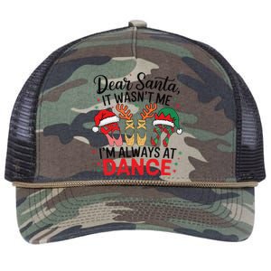 Dear Santa It WasnT Me IM Always At Dance Ballet Christmas Retro Rope Trucker Hat Cap