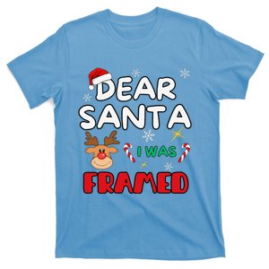 Dear Santa I Was Framed Funny Xmas Family Matching T-Shirt