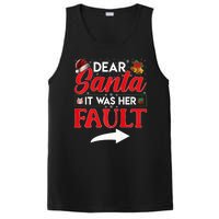 Dear Santa It Was Her Fault Funny Christmas Couples PosiCharge Competitor Tank