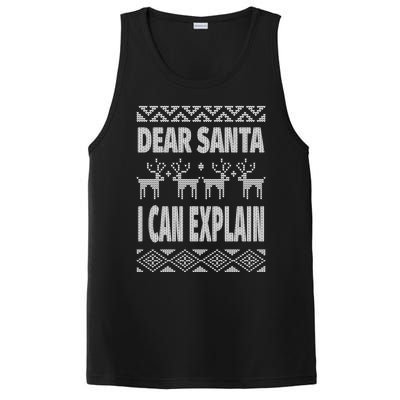 Dear Santa I Can Explain Ugly Christmas Meaningful Gift PosiCharge Competitor Tank