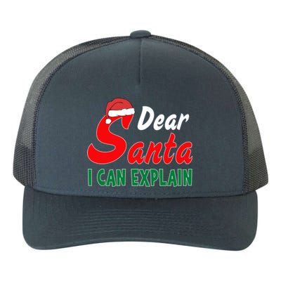 Dear Santa I Can Explain Funny Christmas Costume Gift Yupoong Adult 5-Panel Trucker Hat