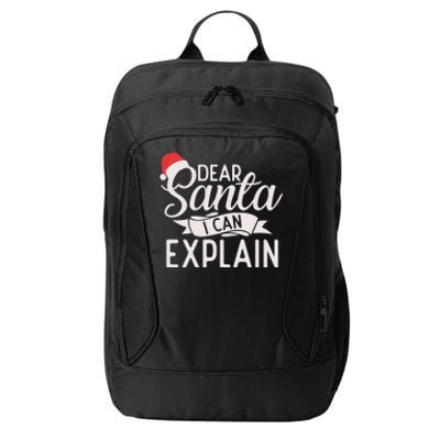 Dear Santa I Can Explain Xmas Christmas Gift City Backpack