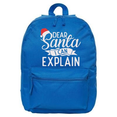 Dear Santa I Can Explain Xmas Christmas Gift 16 in Basic Backpack