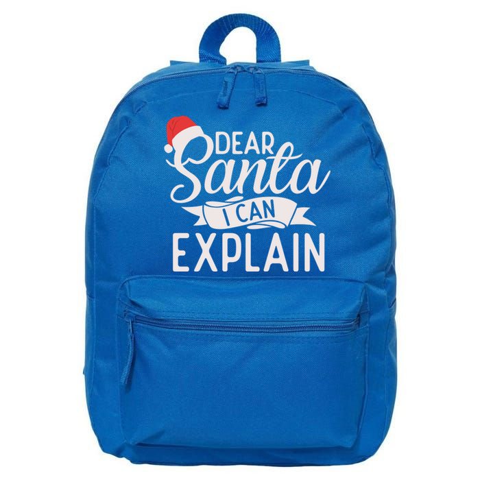 Dear Santa I Can Explain Xmas Christmas Gift 16 in Basic Backpack