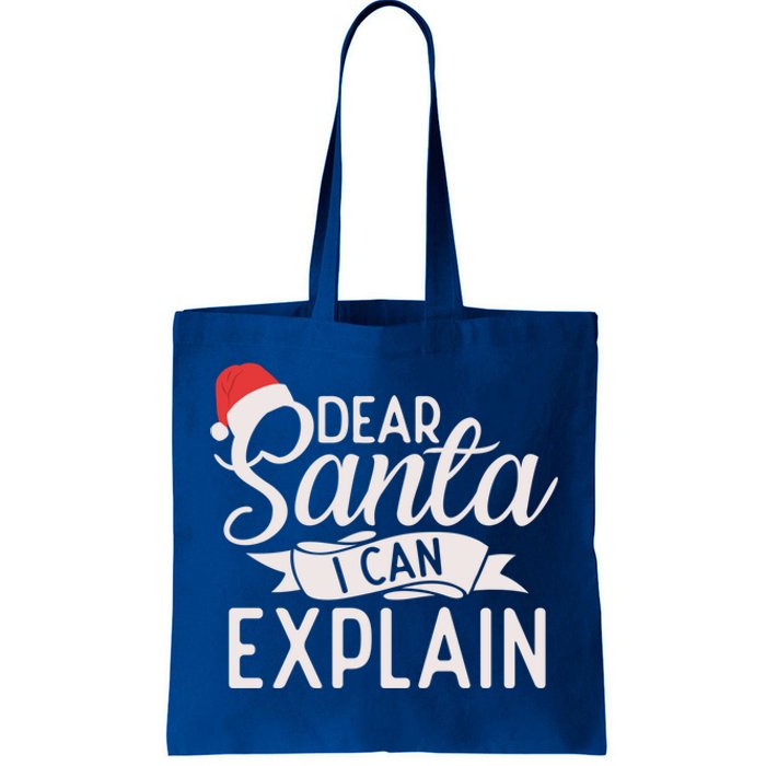 Dear Santa I Can Explain Xmas Christmas Gift Tote Bag