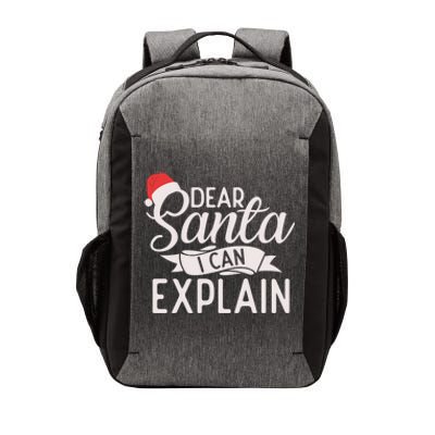 Dear Santa I Can Explain Xmas Christmas Gift Vector Backpack