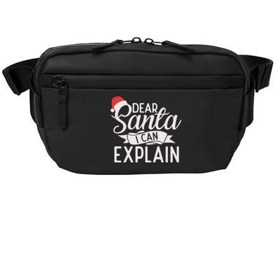 Dear Santa I Can Explain Xmas Christmas Gift Crossbody Pack