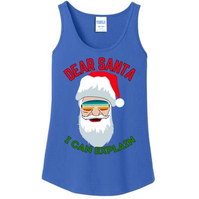 Dear Santa I Can Explain Funny Christmas Print For All Funny Gift Ladies Essential Tank