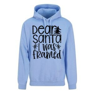 Dear Santa I Was Framed Christmas Stocking Stuffer Gift Unisex Surf Hoodie