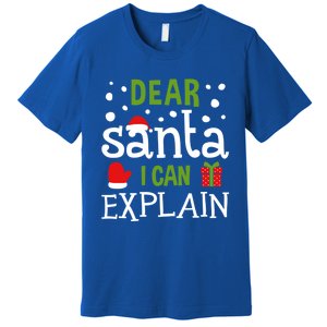 Dear Santa I Can Explain Cool Gift Premium T-Shirt