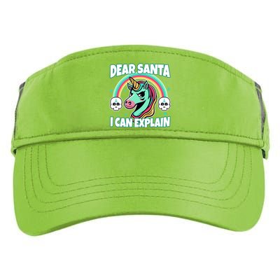 Dear Santa I Can Explain Gift Adult Drive Performance Visor