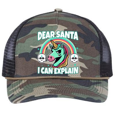 Dear Santa I Can Explain Gift Retro Rope Trucker Hat Cap