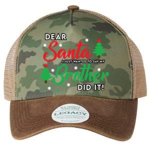 Dear Santa I Just Want To Say My Brother Did It Family Xmas Meaningful Gift Legacy Tie Dye Trucker Hat