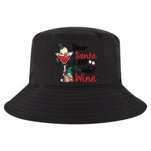 Dear Santa I Just Want Wine Funny Christmas Cool Gift Cool Comfort Performance Bucket Hat