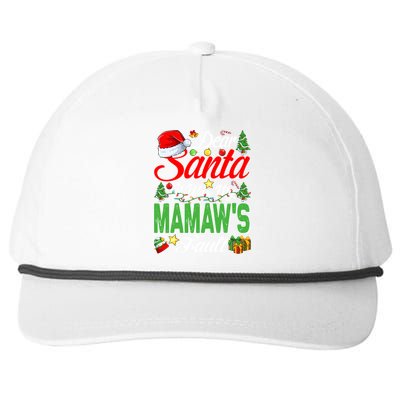 Dear Santa It Was My Mamaws Fault Christmas Cool Gift Snapback Five-Panel Rope Hat