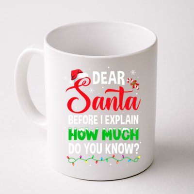 Dear Santa I Can Explain Funny Christmas Adults Gift Coffee Mug