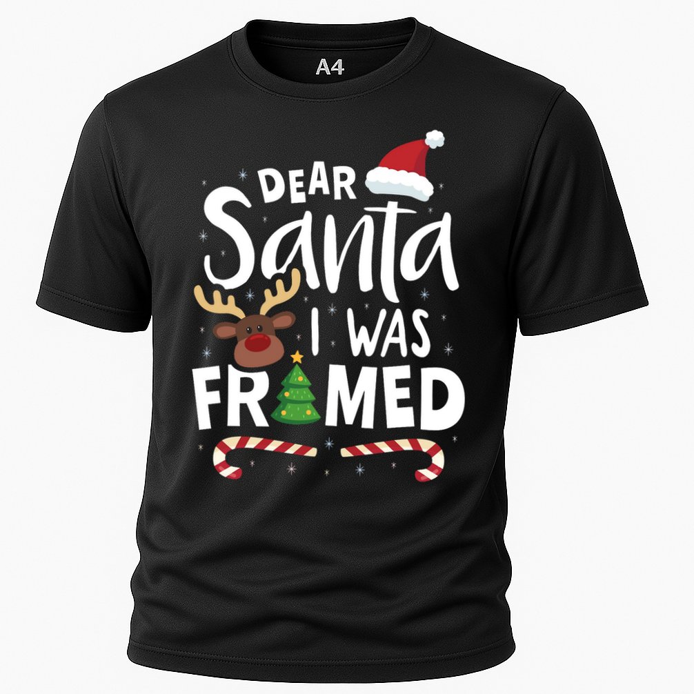 Dear Santa I Was Framed Cooling Performance Crew T-Shirt
