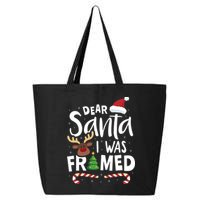 Dear Santa I Was Framed 25L Jumbo Tote