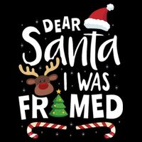 Dear Santa I Was Framed Baby Bodysuit