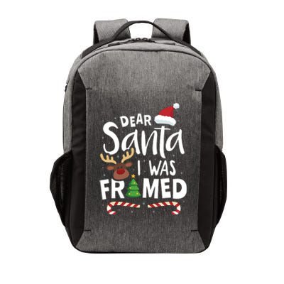 Dear Santa I Was Framed Vector Backpack