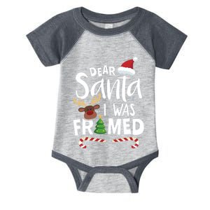 Dear Santa I Was Framed Infant Baby Jersey Bodysuit