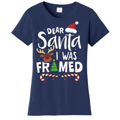 Dear Santa I Was Framed Women's T-Shirt