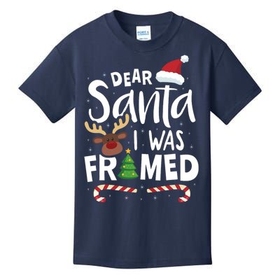 Dear Santa I Was Framed Kids T-Shirt