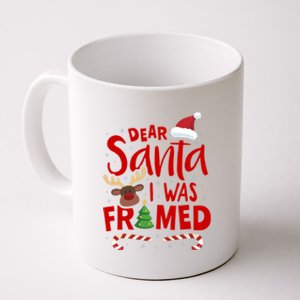 Dear Santa I Was Framed Coffee Mug