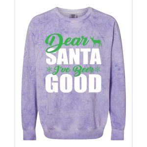 Dear Santa I Have Been Good Very Funny Santa Christmas 2024 Gift Colorblast Crewneck Sweatshirt