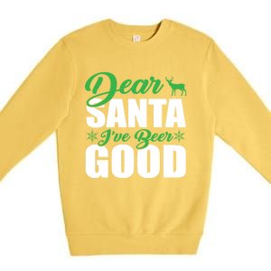 Dear Santa I Have Been Good Very Funny Santa Christmas 2024 Gift Premium Crewneck Sweatshirt