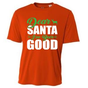 Dear Santa I Have Been Good Very Funny Santa Christmas 2024 Gift Cooling Performance Crew T-Shirt