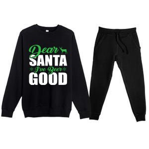 Dear Santa I Have Been Good Very Funny Santa Christmas 2024 Gift Premium Crewneck Sweatsuit Set